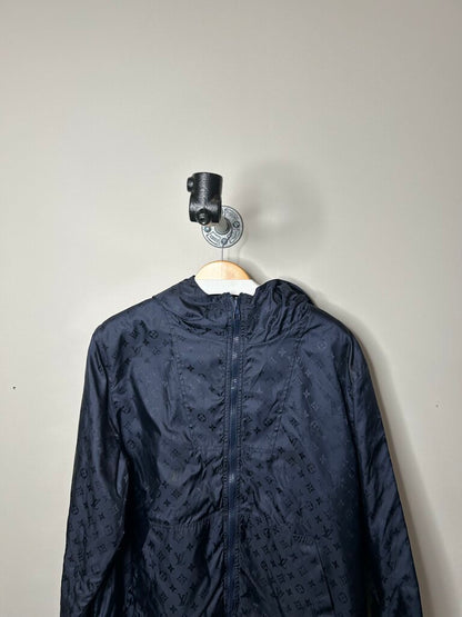 Preowned Louis Vuitton Reversible Navy Monogram Windbreaker size 50(L)