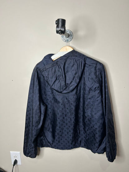 Preowned Louis Vuitton Reversible Navy Monogram Windbreaker size 50(L)