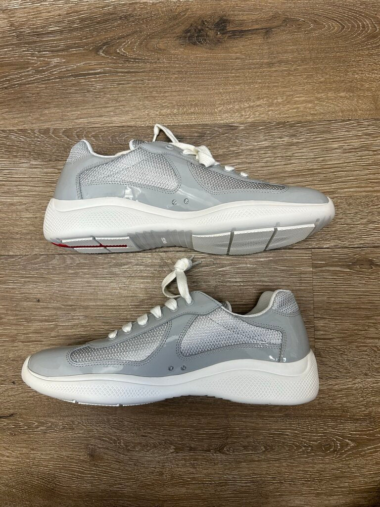 New Prada America Cup Grey White size 8(10)