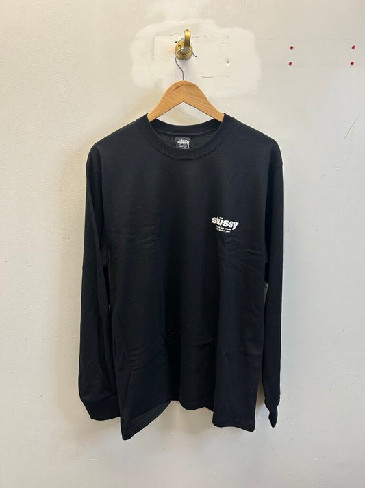 New Stussy Red Dice Logo Black Longsleeve sz.S