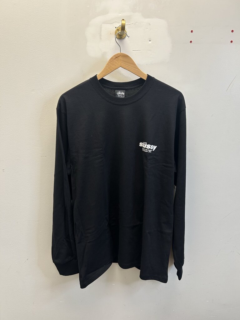 New Stussy Red Dice Logo Black Long-sleeve sz.L