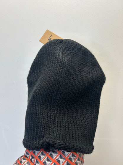 New Stussy S Logo Skull Cap Beanie Black
