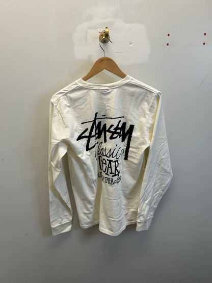 New Stussy Classic Gear Cream Longsleeve sz.M