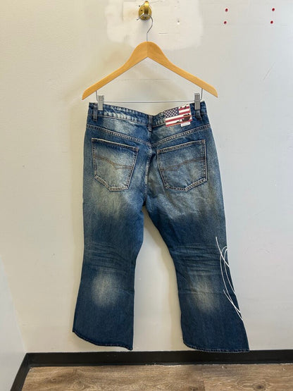 New Gv Gallery Raspberry Miley Cyrus Flair Denim Sz.Large