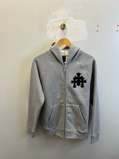 New Chrome Hearts Grey Patch Zip Size Medium