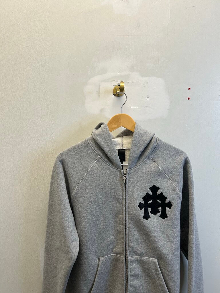 New Chrome Hearts Grey Patch Zip Size Medium