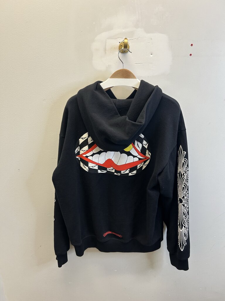 Preowned Chrome Hearts Matty Boy Chomper Black Hoodie