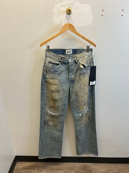 New Satoshi Mud Distressed Denim sz.32(Fits 30)