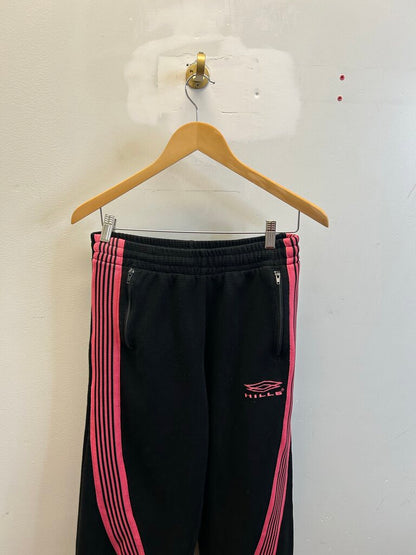 Preowned GV Gallery Fuchsia Pink Stripe Black Sweats sz.S