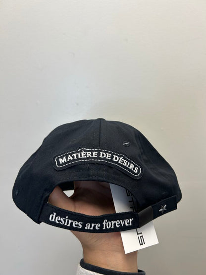 New Matiere Desires Black White Leather Patch 5 Panel