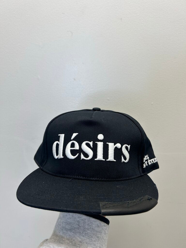 New Matiere Desires Black White Leather Patch 5 Panel