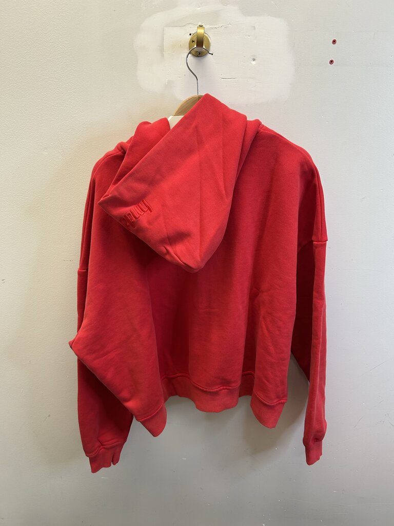 New HMDD Clifford Red Distressed Zip Hoodie Size S