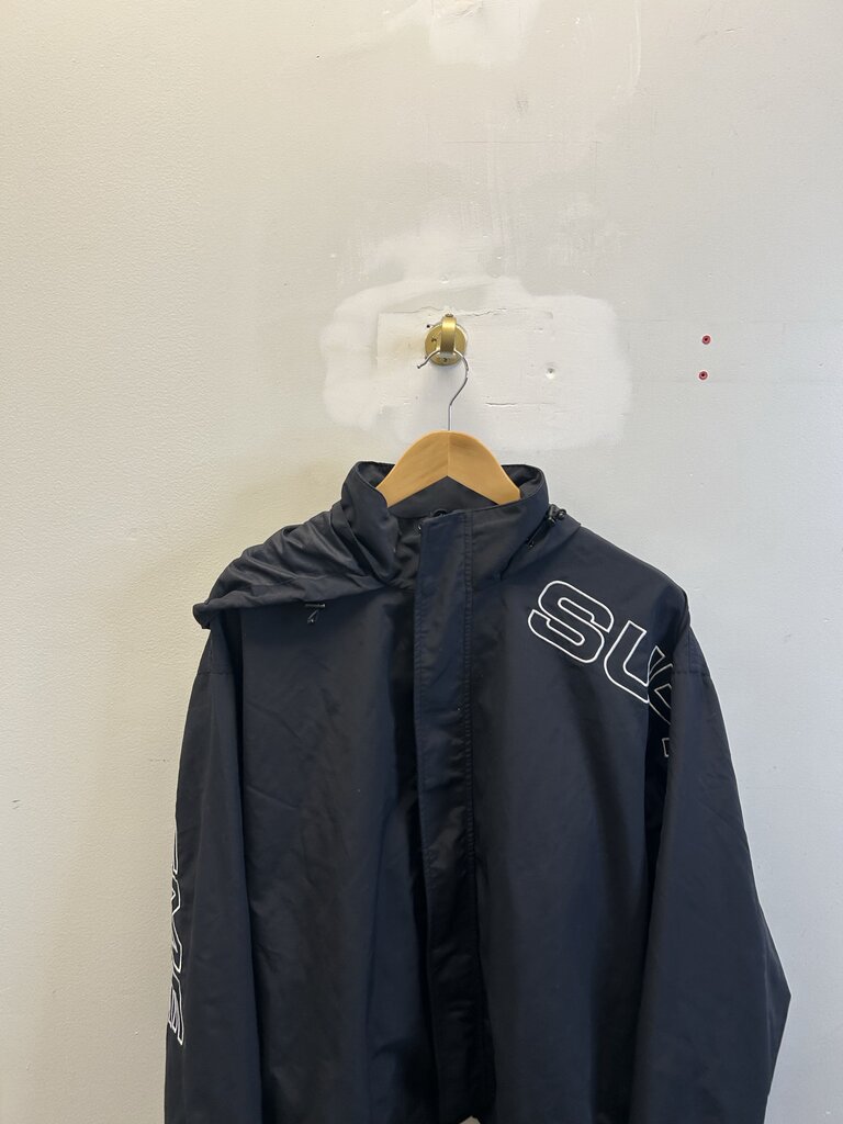 Preowned Supreme Black Embroidered Track Jacket sz.L