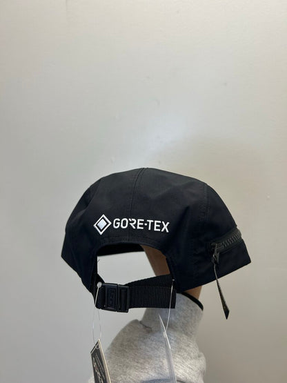 New Supreme Black Nylon Zipper Camp Cap