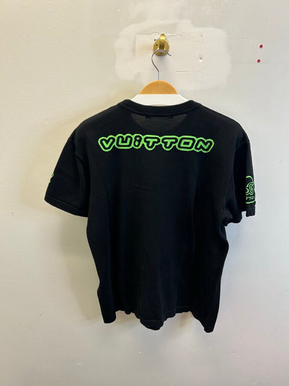 Preowend Louis Vuitton Black Lime Green 1854 Tee size M