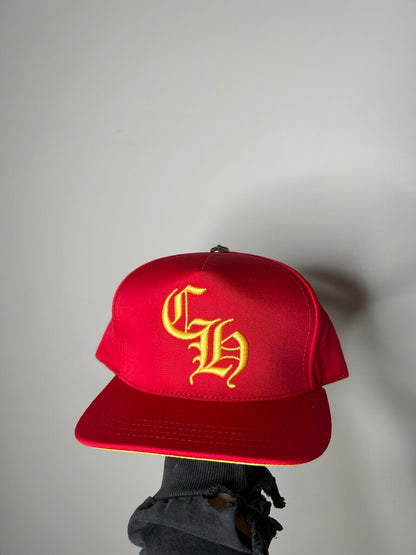 New Chrome Heart Red Yellow Baseball Hat