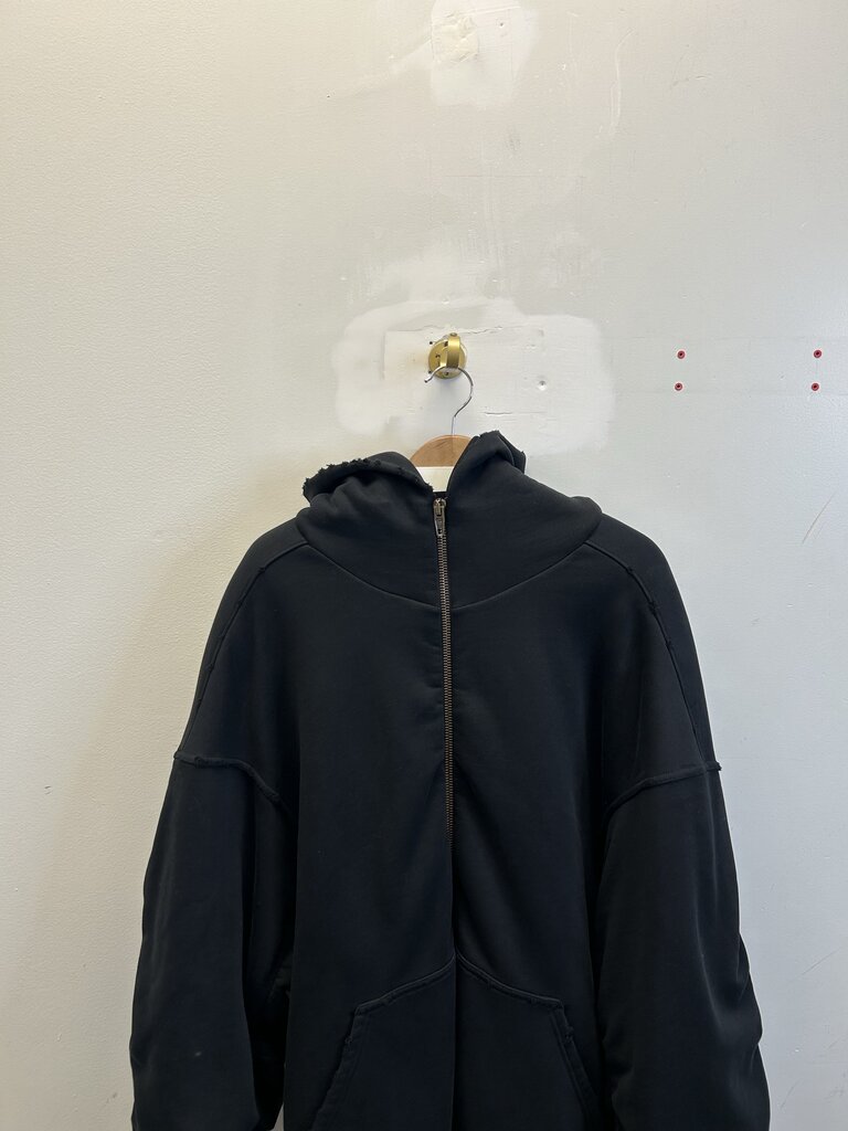 Preowned Balenciaga Black Bomber Zip Jacket Size Small