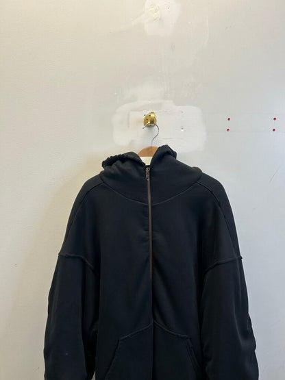 Preowned Balenciaga Black Bomber Zip Jacket Size Small