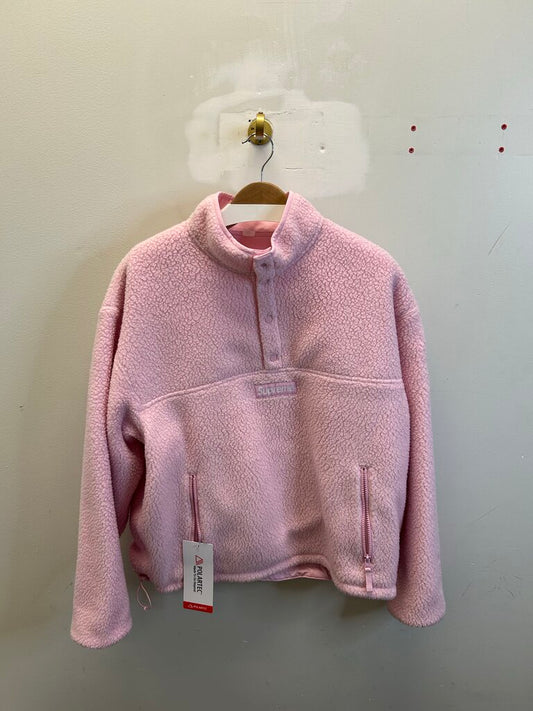 New Supreme Pink Reversible Fleece Sz.Large