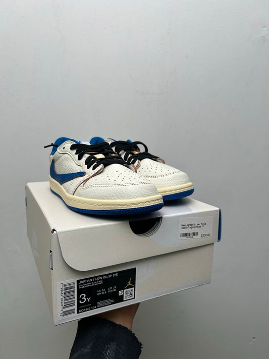 New Jordan 1 Low Travis Scott Fragment size 3Y