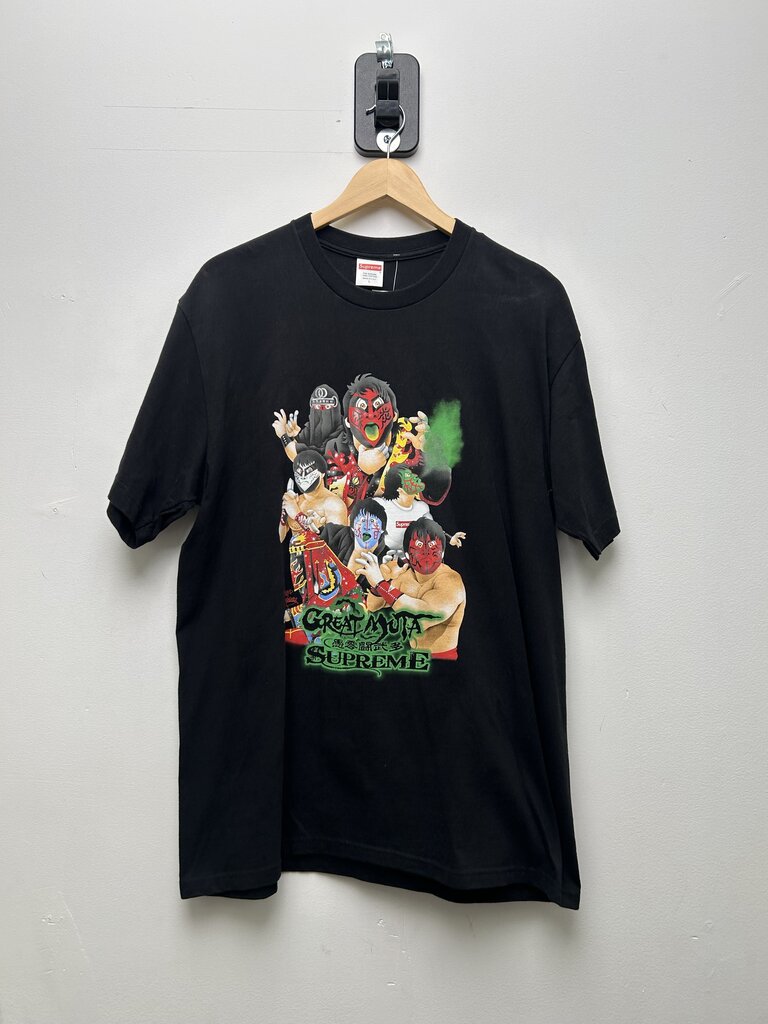 New Supreme Black Great Muta Tee Size Large