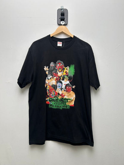 New Supreme Black Great Muta Tee Size Large