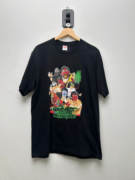 New Supreme Black Great Muta Tee Size Large