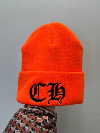 New Chrome Heart Orange CH Beanie
