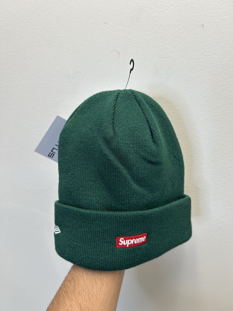 New Supreme S Horns Logo Beanie Green Yellow