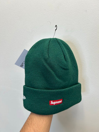 New Supreme S Horns Logo Beanie Green Yellow