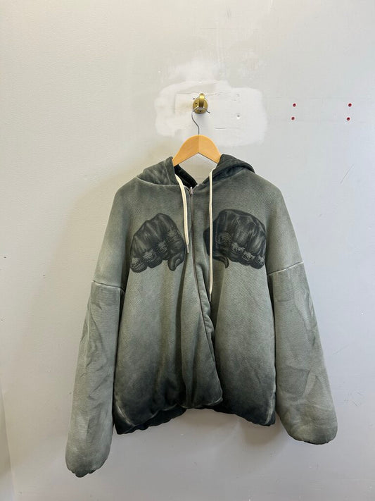 New PDF Channel Olive Fade One Love Reversible Bomber sz.L