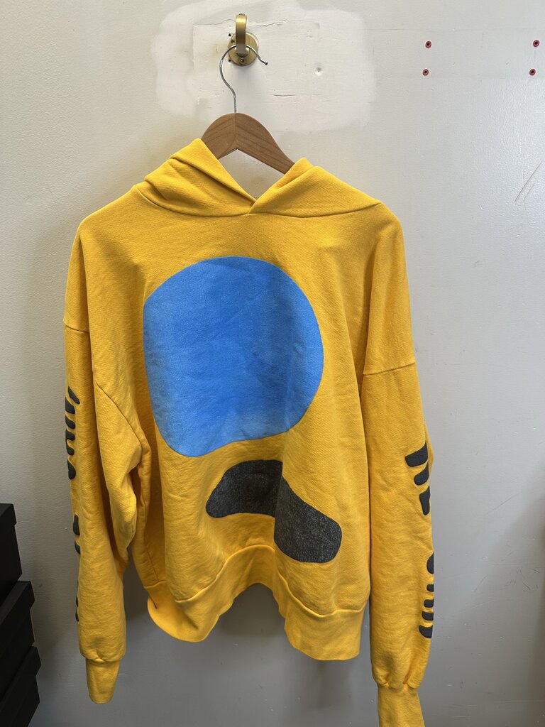 Preowned CPFM Yellow That's On God Hoodie Sz.XL