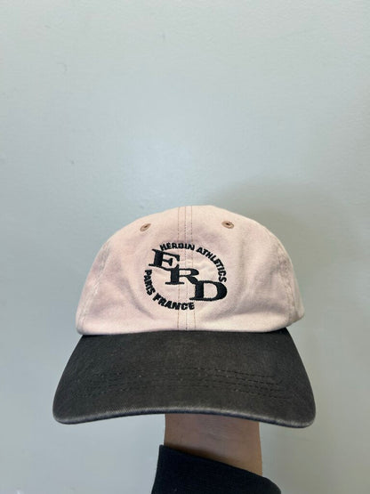 Preowned ERD Athletics Paris France Pink Distressed Cap Dad Hat