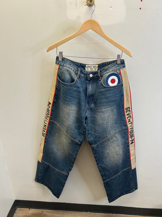 New 74IsWar Side Logo Denim Size 32