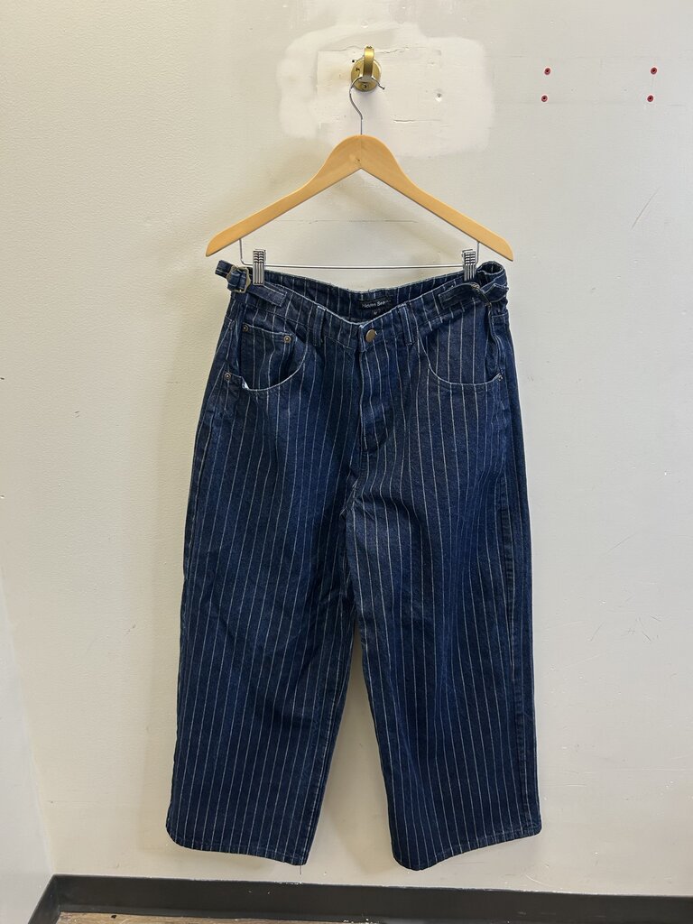 Preowned Hidden Season Striped Raw Denim Size Medium