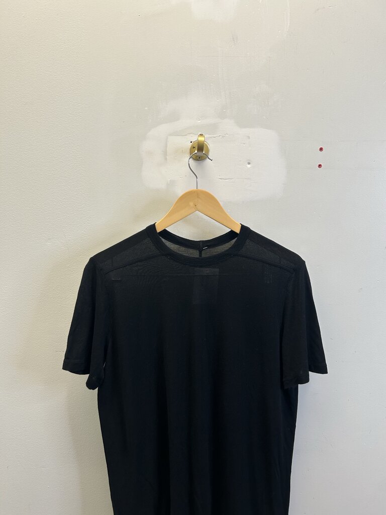 Preowned Rick Owens Transparent Black Tee sz.XS