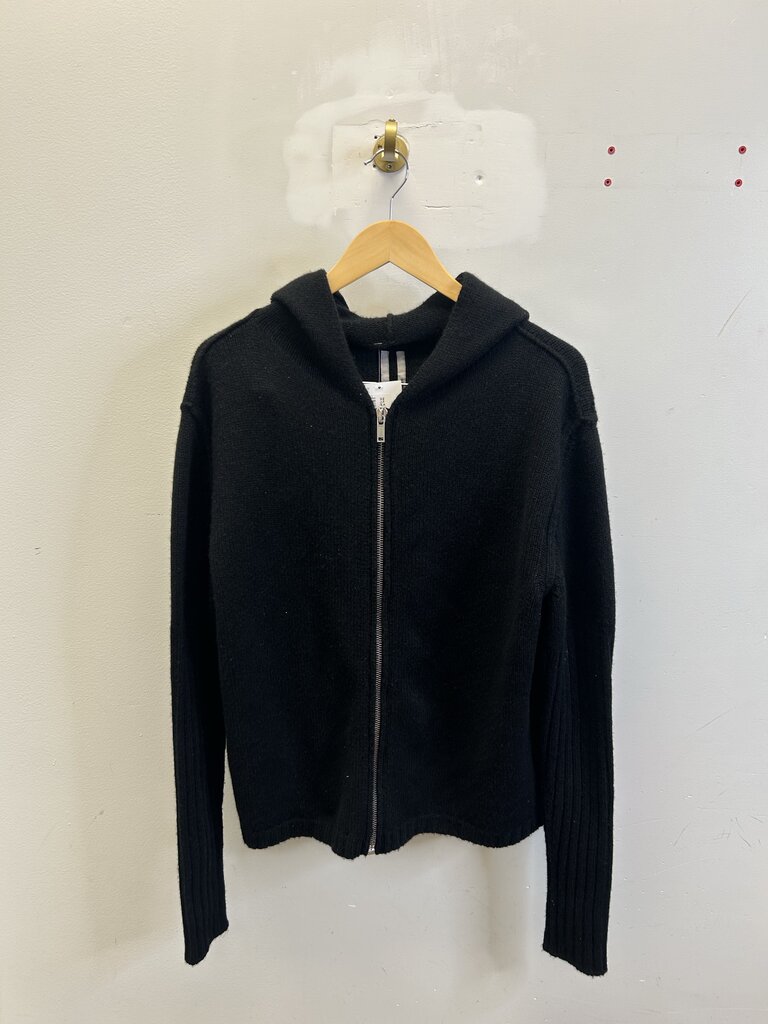 New Rick Owens Hollywood 25 Cashmere Black Zip
