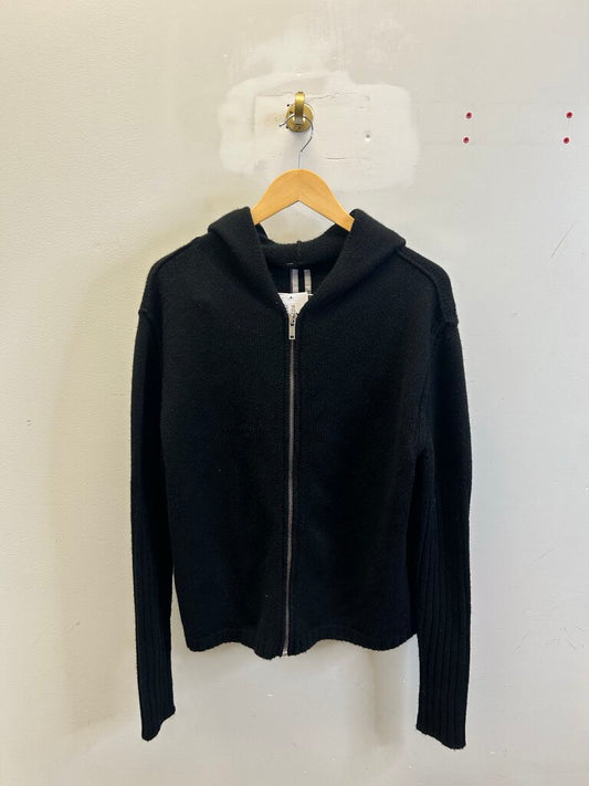 New Rick Owens Hollywood 25 Cashmere Black Zip