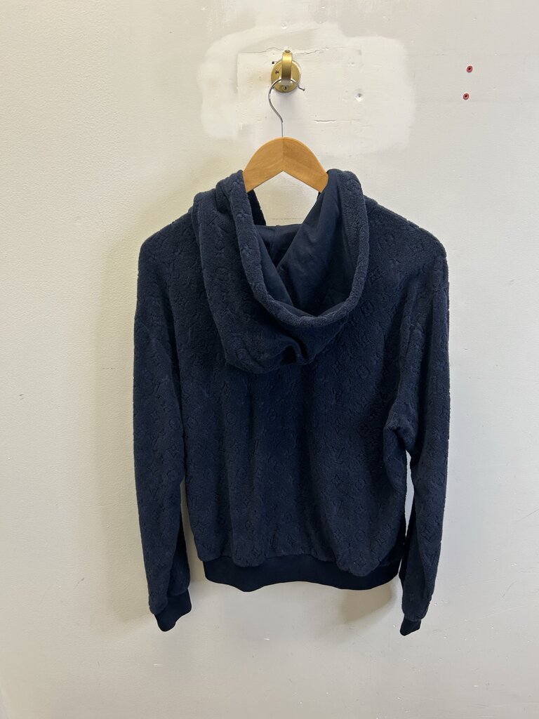 New Louis Vuitton Blue Monogram Felt Zip Size Small