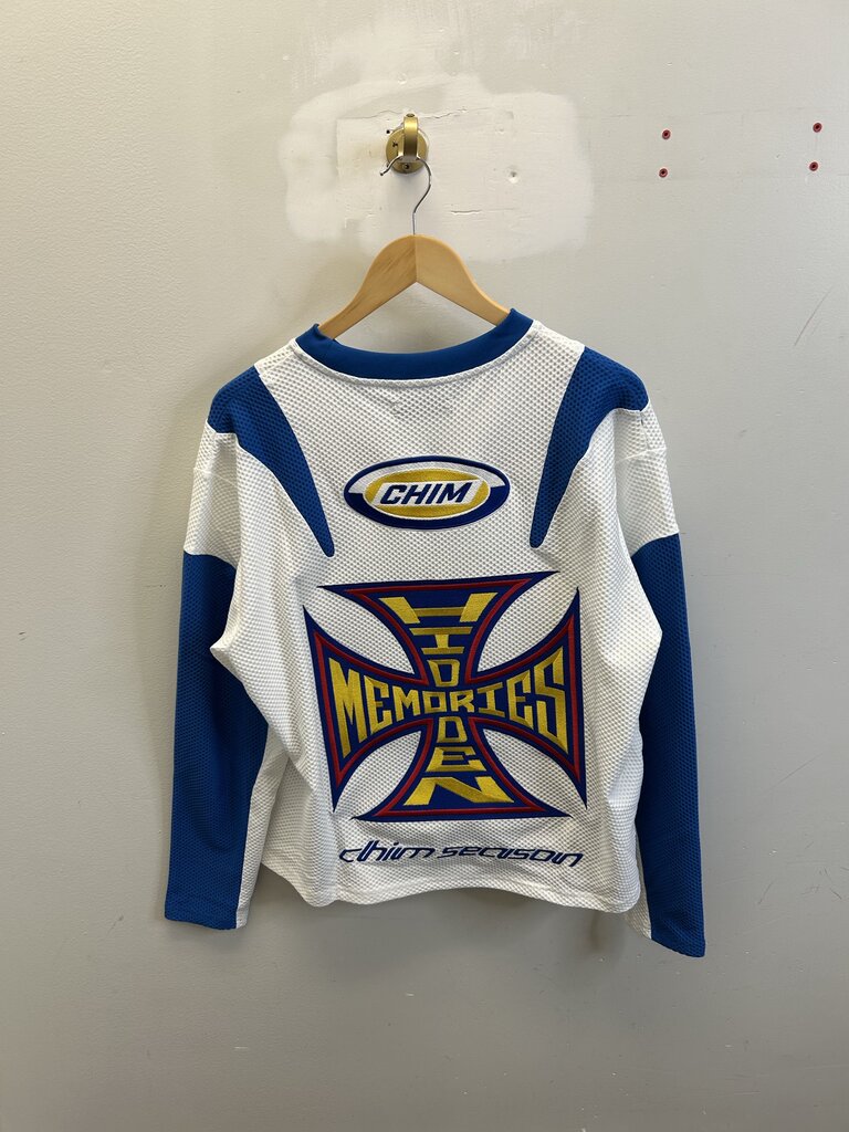 New HMDD Moto Blue Yellow Jersey Size Small