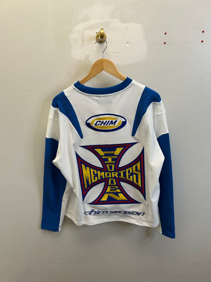 New HMDD Moto Blue Yellow Jersey Size Large
