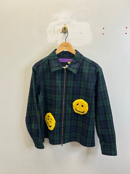 Preowned CPFM Zip Navy Green Flannel size 1