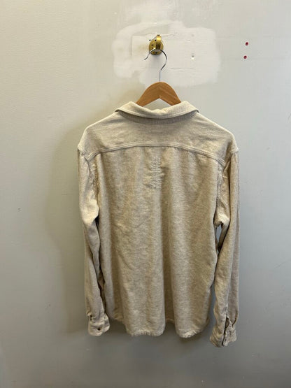 Preowned Rick Owens Corduroy Natural Brown Cream Flannel sz.40