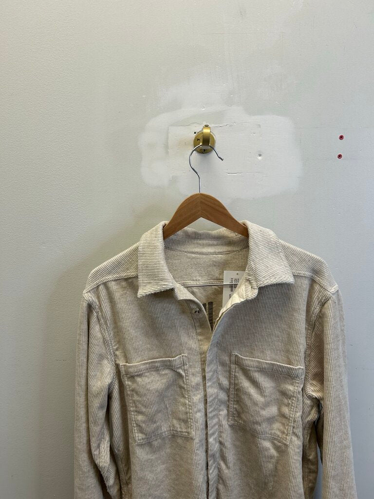 Preowned Rick Owens Corduroy Natural Brown Cream Flannel sz.40