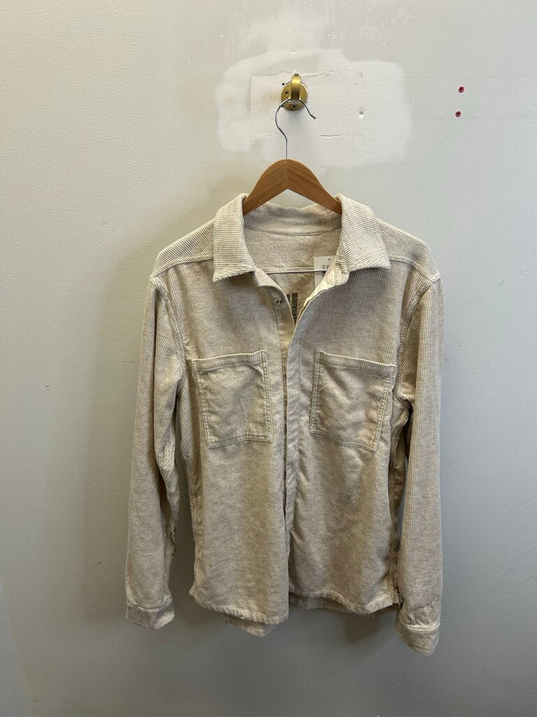 Preowned Rick Owens Corduroy Natural Brown Cream Flannel sz.40