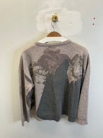 Preowned ERD Cashmere Brown Opium Sweater size L(Fits M)