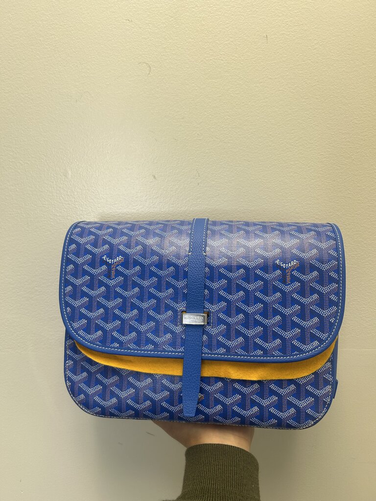 Preowned Goyard Belvedere PM Blue