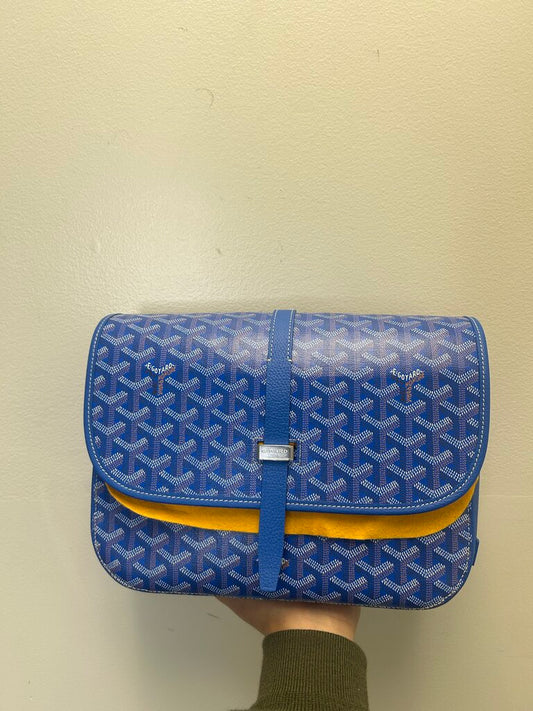 Preowned Goyard Belvedere PM Blue