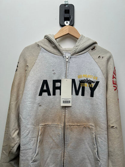 New Project GR Grey Army Zip Size Large