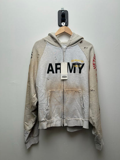 New Project GR Grey Army Zip Size Large